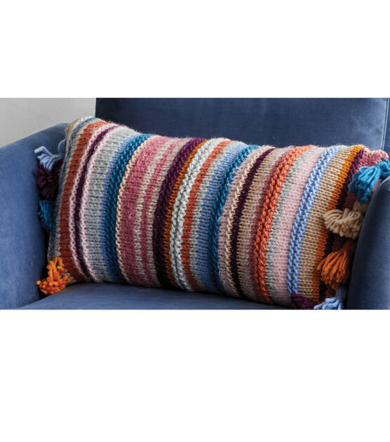 Scrappy Pillow With Tassels