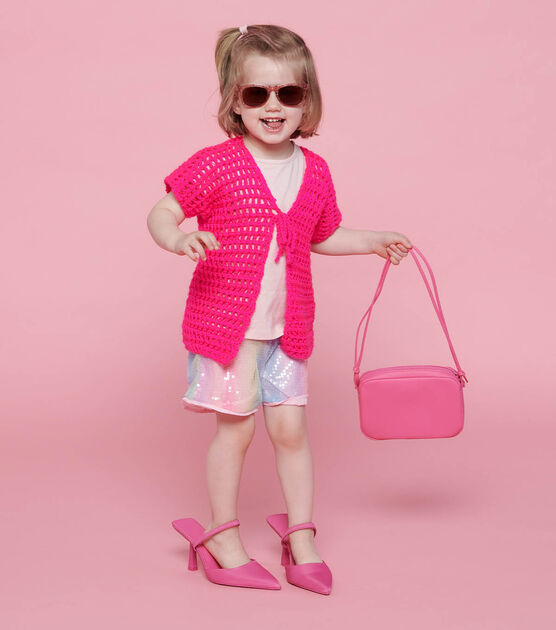 Caron Simply Soft Crochet Mesh Vest, image 2
