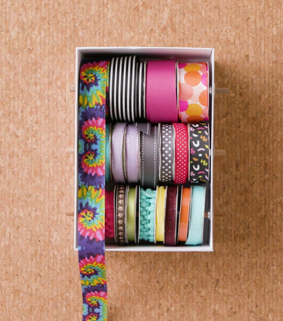 DIY Craft Storage Ribbon Box