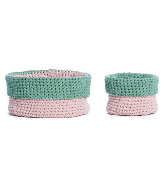 Color Block Crochet Baskets, image 3