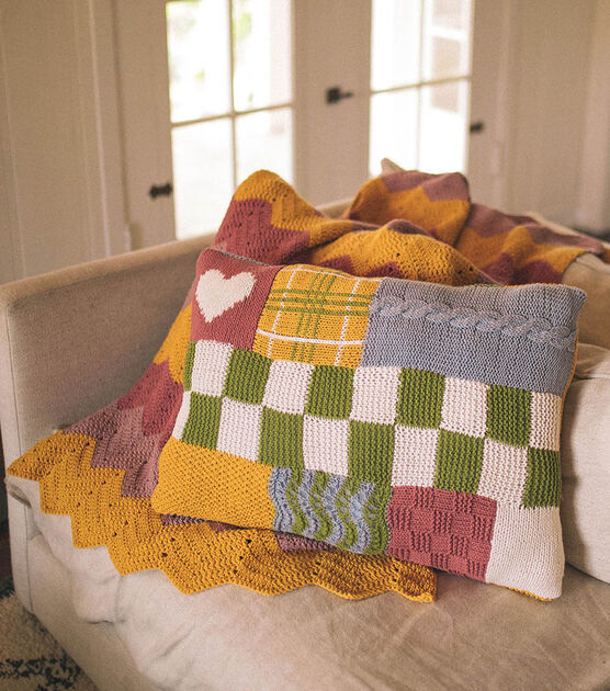 The Cottony One Patchwork Pillow
