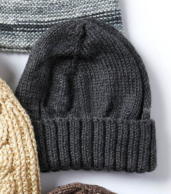 Knit A Men's Basic Hat And Scarf Set