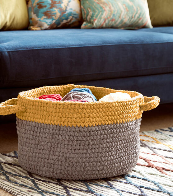 Dip Edge Crochet Basket- Crochet