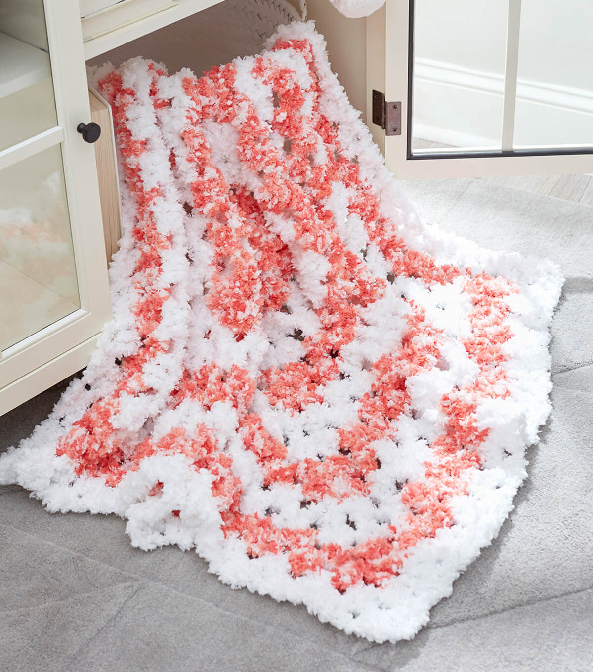granny square doll blanket