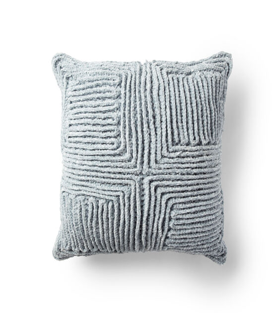 Swirling Textures Crochet Pillow
