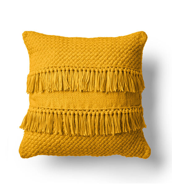 Texture And Fringe Pillow, image 2