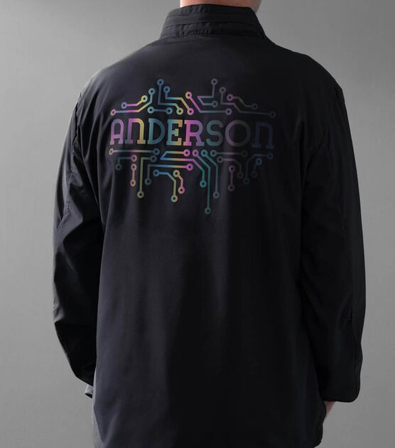 Cricut Personalized Reflective Rainbow Circuits Jacket