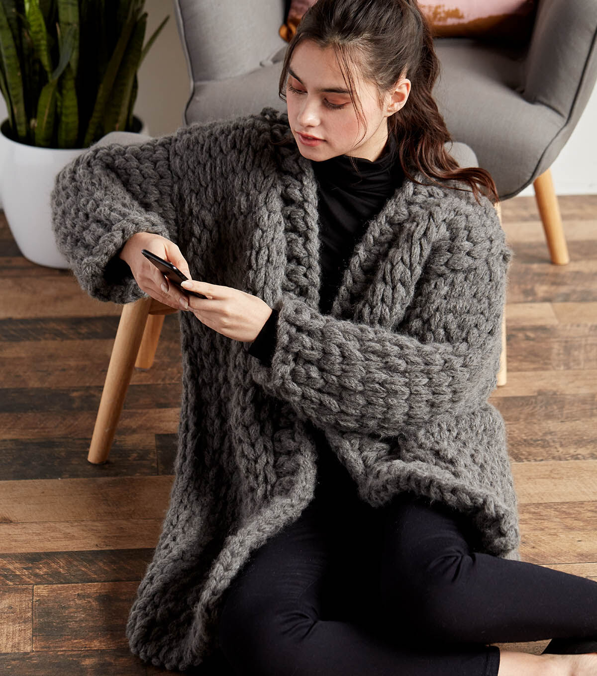 How To Make Bernat Alize EZ Wool Cozy Cardigan Online | JOANN