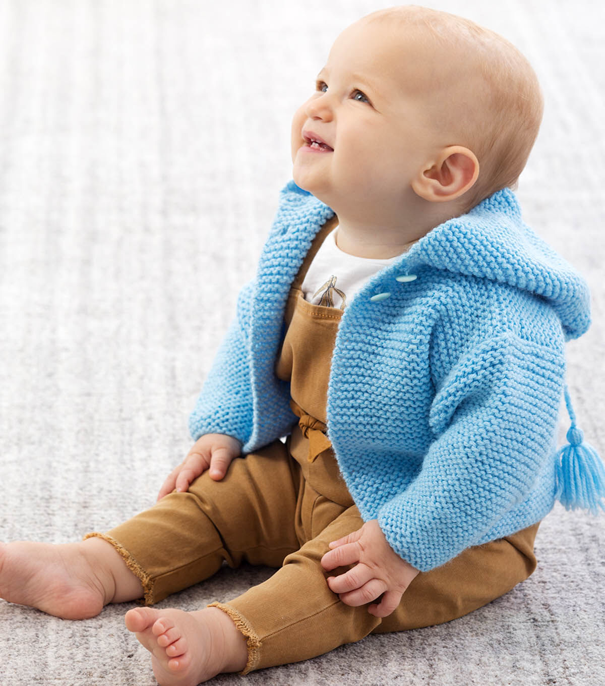 baby with hoodie