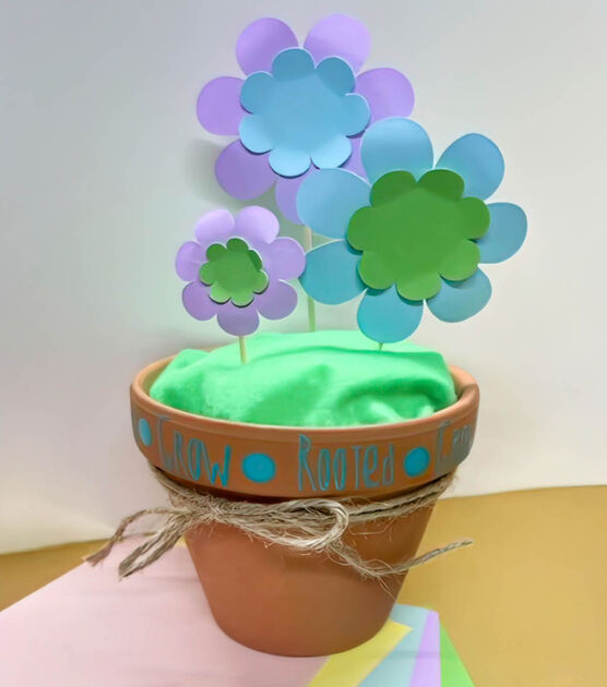 Paper Potted Spring Flowers, image 2