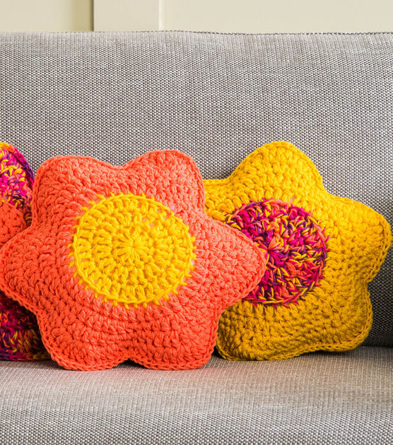 Crochet Petal Pillow