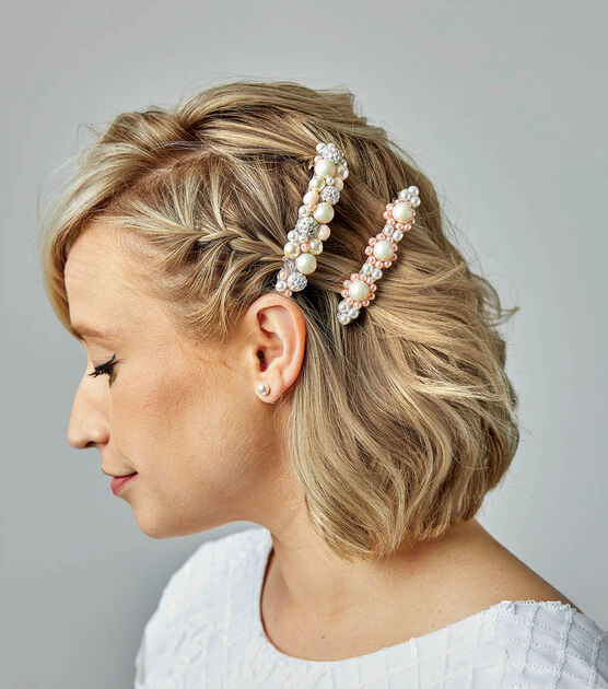 Pearl Barrettes and Pearl Hair Comb
