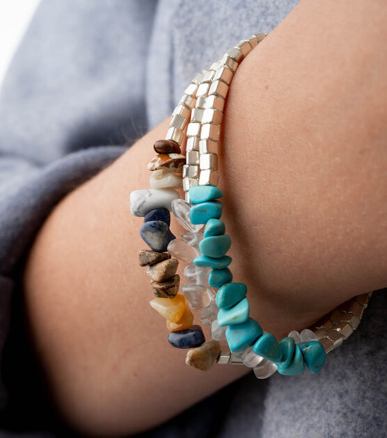 Gemstone Chip Bracelets, image 2