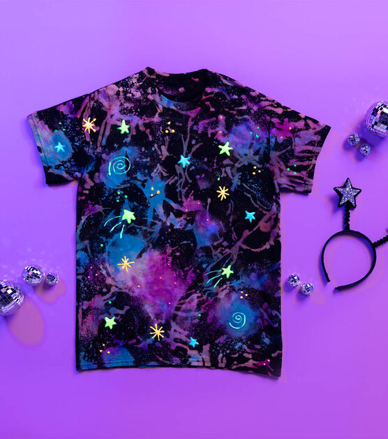 Glow-in-the-Dark Galaxy Tie-Dye Costume, image 2