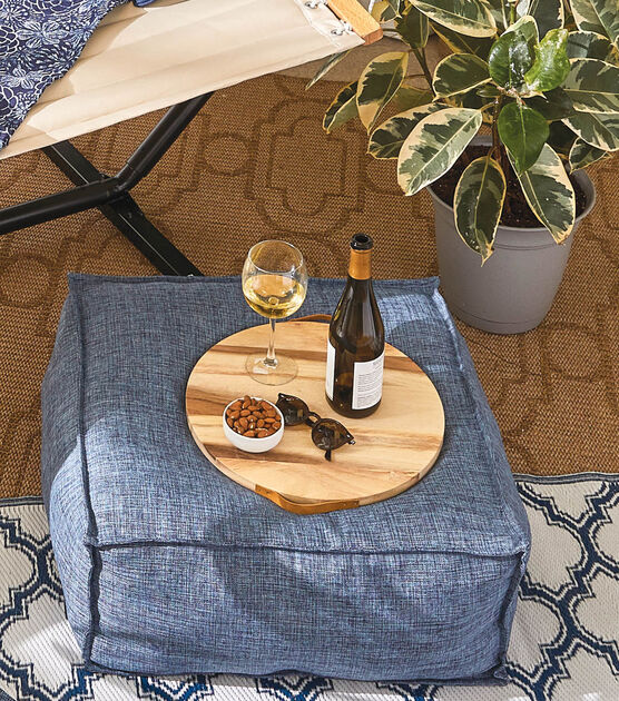 Home Dec Fabric Pouf