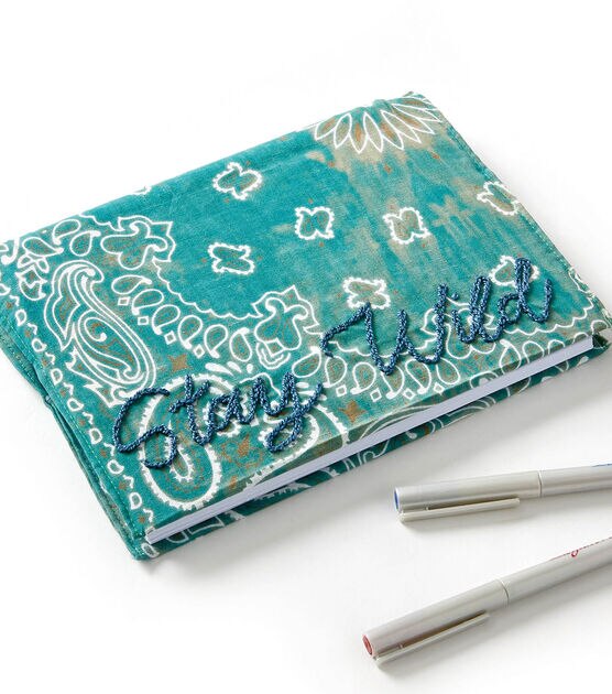 Bandana Embroidered Journal Cover