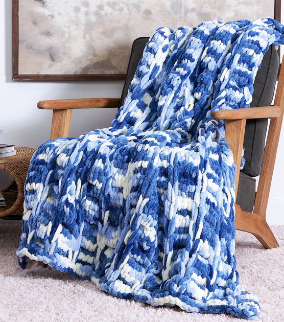 Bernat EZ Ladder and Loop Blanket