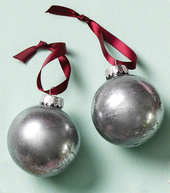 Faux Mercury Glass Ornaments