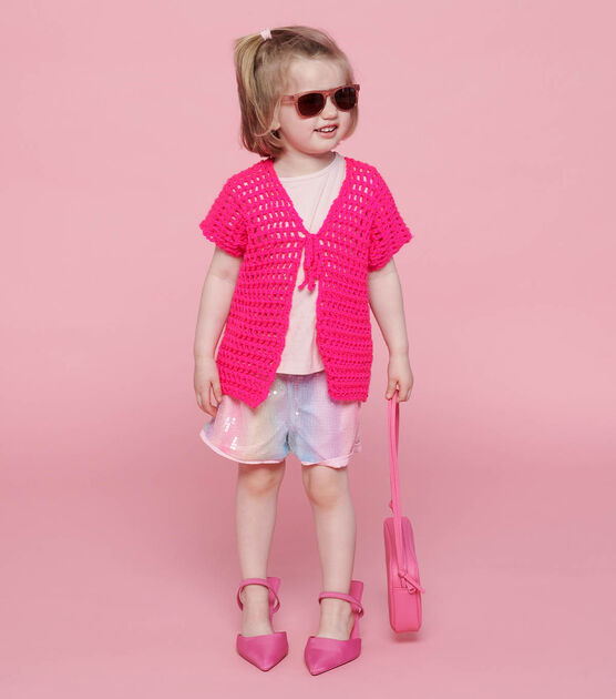 Caron Simply Soft Crochet Mesh Vest, image 3