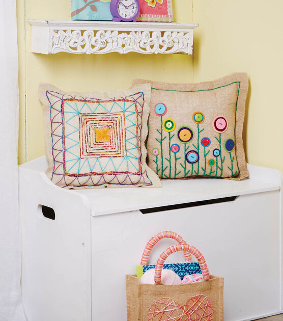 Sewing Card Pillows and Tote