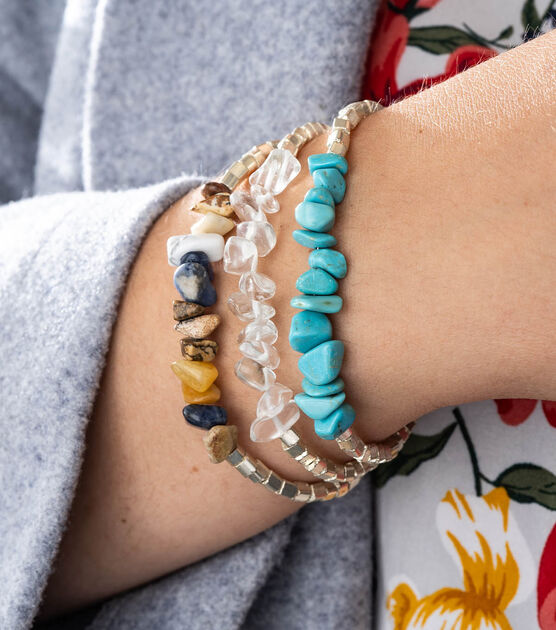 Gemstone Chip Bracelets