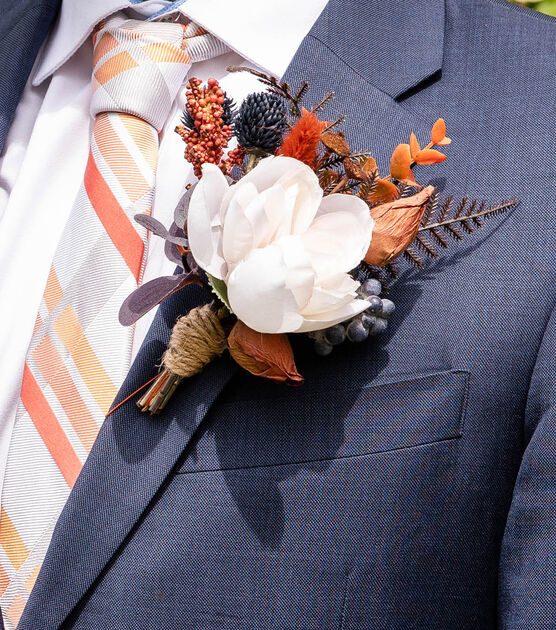 Faux Floral Boutonniere
