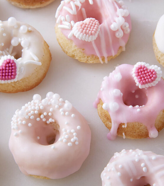 Mini Valentine's Day Donuts