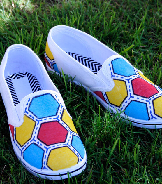 Hexagon Patterned Shoes