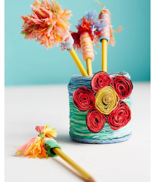 Upcycled Pencil Jar and Topper