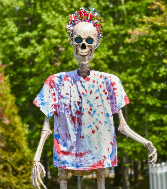 Patriotic Costume 8ft Skeleton