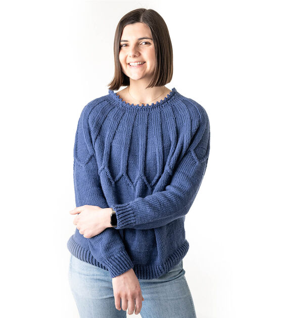 Lion Brand Tinton Top Down Sweater