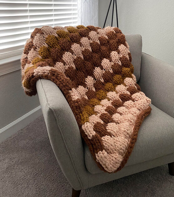 Wool-Ease Wow Bubble Trouble Throw Blanket