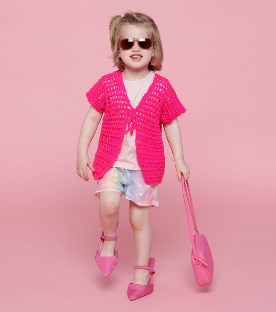 Caron Simply Soft Crochet Mesh Vest