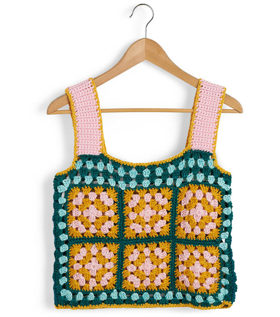 Caron Simply Soft O’Go Crochet Granny Square Top, image 4