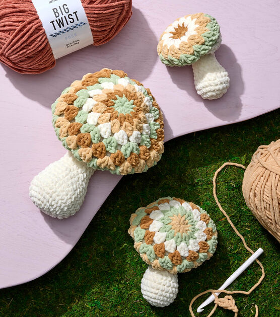 Granny Square Mushrooms