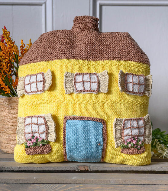 Cozy Yellow House Pillow