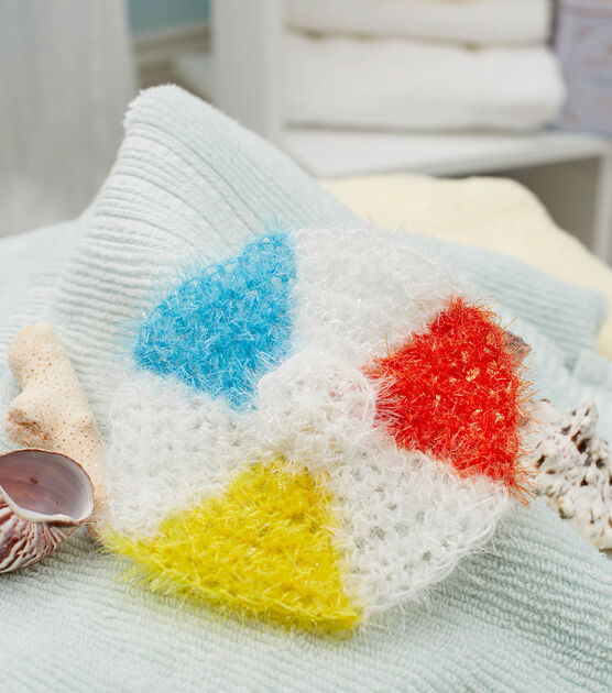 Crochet A Beach Ball Scrubby