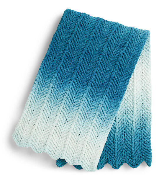 Bernat Perfect Phasing Ripple Knit Blanket, image 2