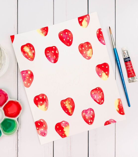 Berry Sweet Strawberries Watercolor Art, image 4