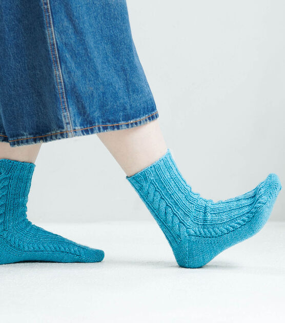 How To Make Patons Toe Up Cable Knit Socks Online