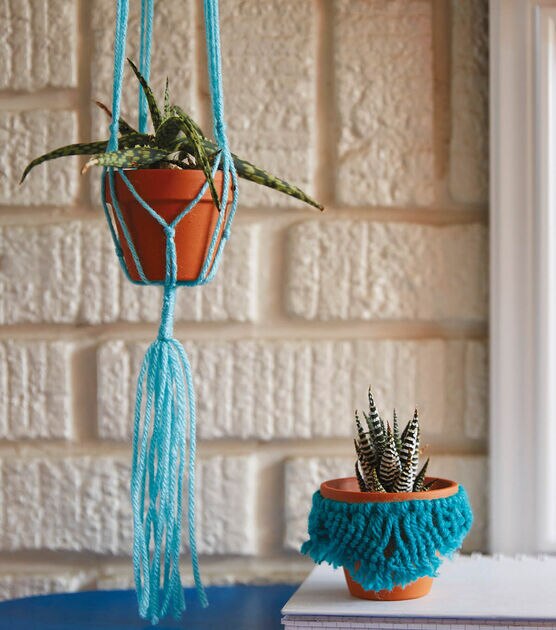 Knotted Yarn Planters