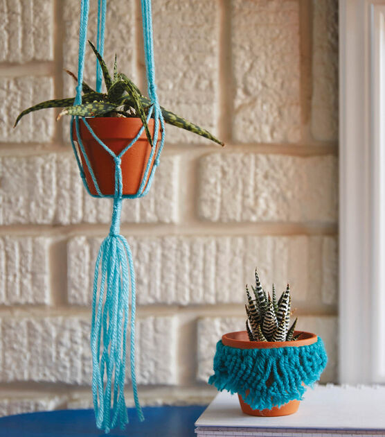 Knotted Yarn Planters, image 1
