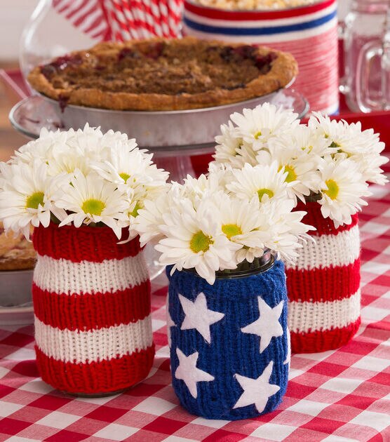 Americana Jar Cozies