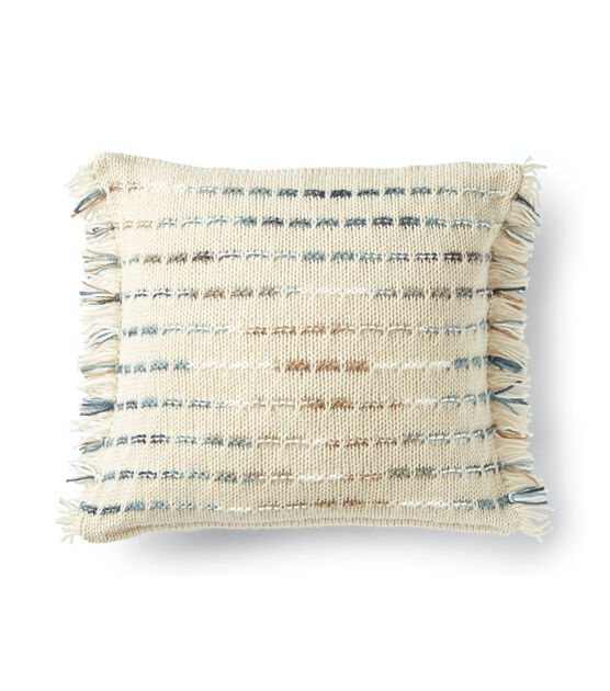 Woven Garter Knit Pillow, image 3