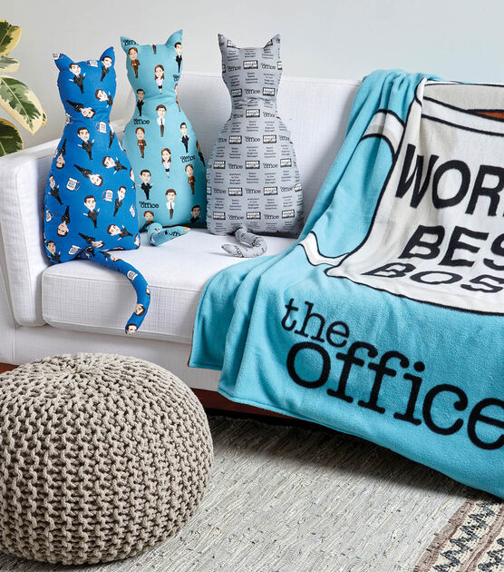 Cat Pillows and Fleece Blanket