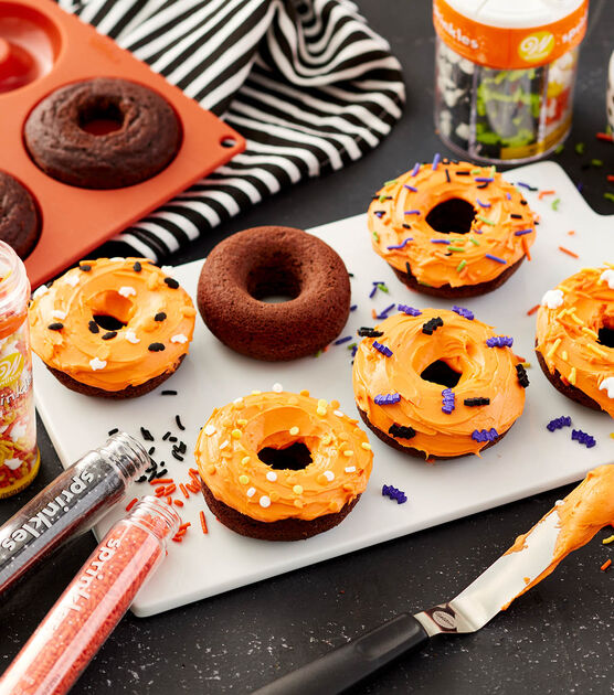 Halloween Donuts with Sprinkles