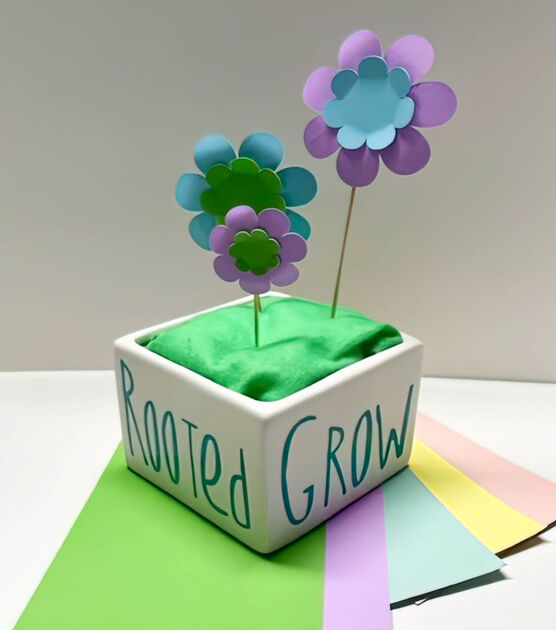 Paper Potted Spring Flowers, image 3