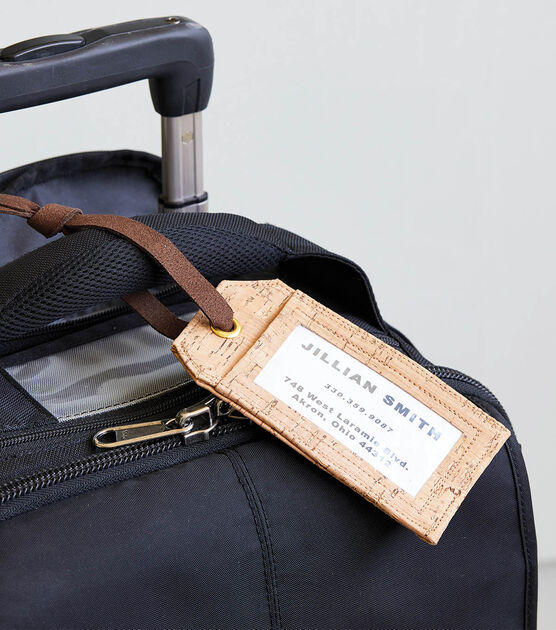 Cork Luggage Tag