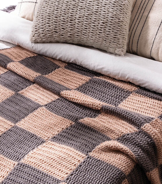 Checker Crochet Blanket