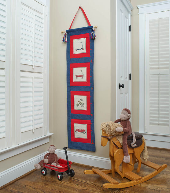 Square By Design Vintage Toys Wall Hanging/Growth Chart